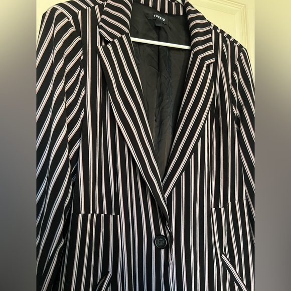 Torrid pin striped blazer - Picture 3 of 7